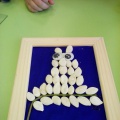 Майстер-клас: картина з гарбузового насіння «Сова»   Природні матеріали -самий вдячний ресурс для дитячої творчості