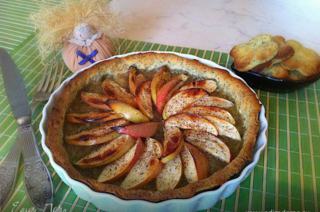 Медовий Спас: Маковий пиріг з яблуками і медом   Змішала борошно з маком